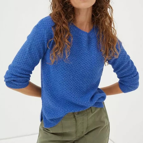 NWT - Fat Face Women’s Mini Diamond Knit Crew Neck Sweater - US 8/M, US 10/L - Picture 2 of 15